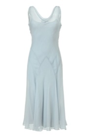 RALPH LAUREN COLLECTION Pale Blue Silk Chiffon Griswold Dress - 1.175 €