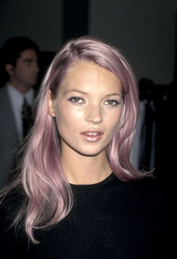 kate moss with pink hair